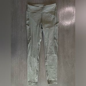 Outdoor Voices Olive Dark Green Leggings High Rise Pockets S